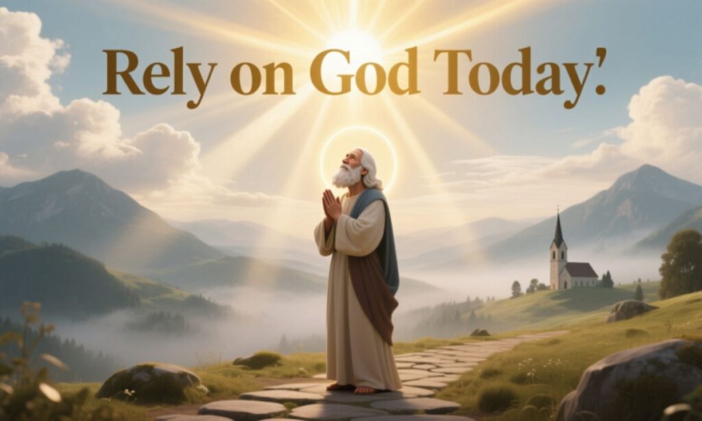 Rely on God Today
